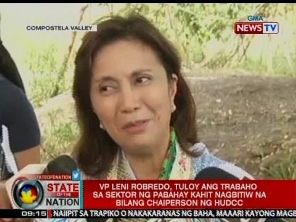 VP Leni Robredo, tuloy ang trabaho sa sektor ng pabahay kahit nagbitiw na bilang chaiperson ng HUDCC