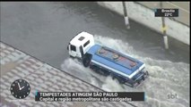 Chuva forte volta a causar estragos em São Paulo