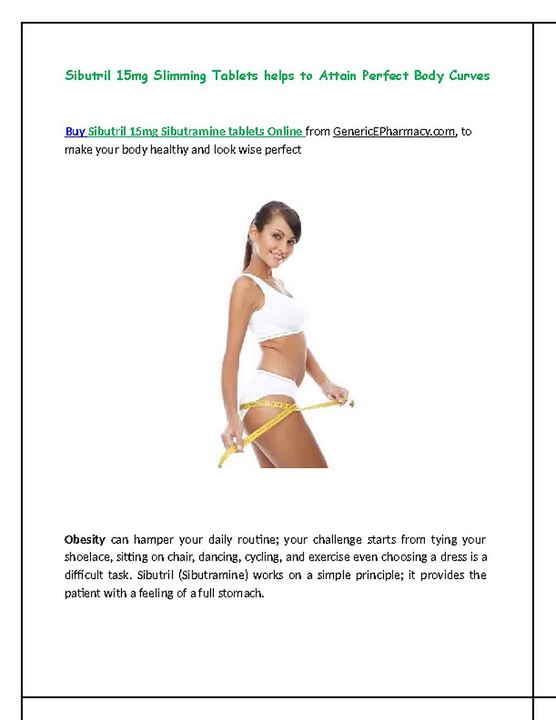 Buy Sibutril 15mg Online without Prescription from GenericEPharmacy