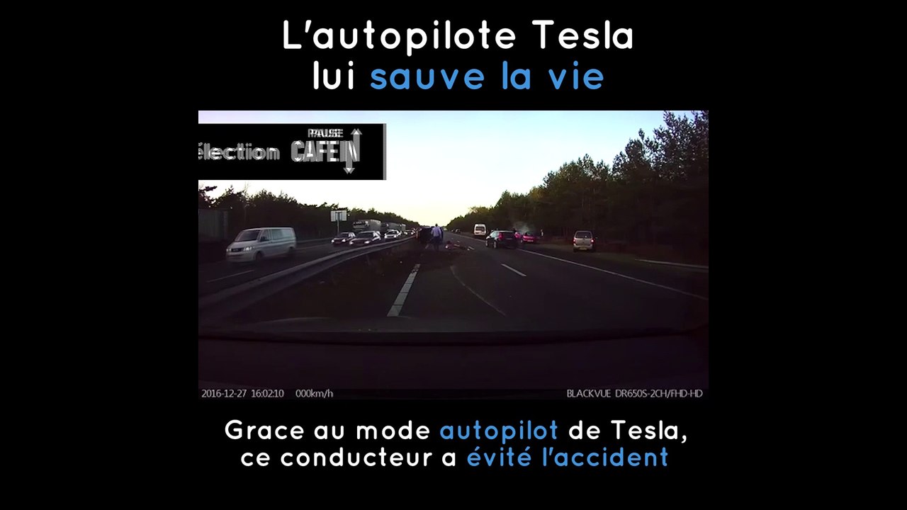 L'autopilot Tesla évite un accident