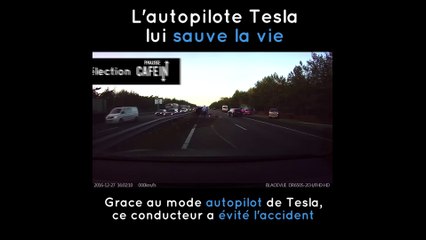 L'autopilot Tesla évite un accident