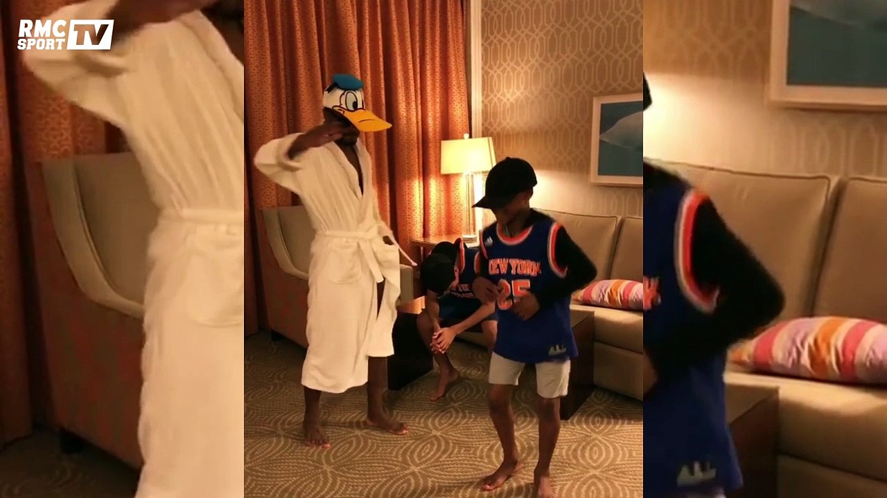 Patrice Evra chante "DKR" de Booba avec son fils