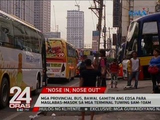 Mga provincial bus, bawal gamitin and EDSA para maglabas-masok sa mga terminal tuwing 6AM-10AM