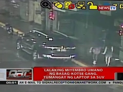 QRT: Lalaking miyembro umano ng Basag-kotse gang, tumangay ng laptop sa SUV