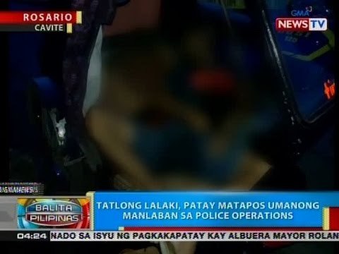 BP: Tatlong lalaki, patay matapos umanong manlaban sa police operations