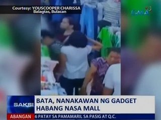 Saksi: Bata, nanakawan ng gadget habang nasa mall