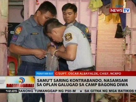 Samu't saring kontrabando, nasamsam sa Oplan Galugad sa Camp Bagong Diwa