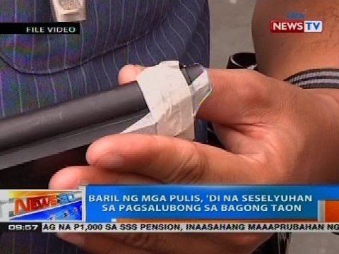 Baril ng mga pulis, 'di na seselyuhan sa pagsalubong sa bagong taon