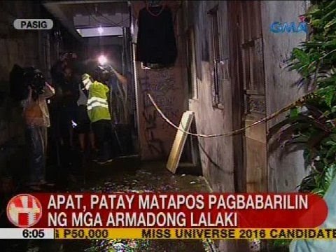 UB: Apat, patay matapos pagbabarilin ng mga armadong lalaki