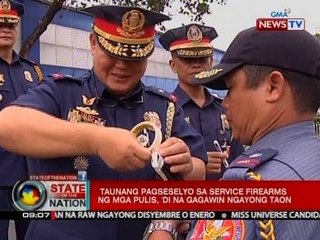 Sona: Taunang pagseselyo sa service firearms ng mga pulis, 'di na gagawin ngayong taon