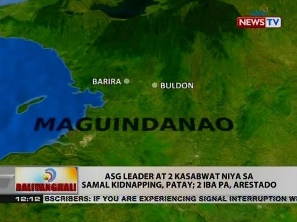 BT: ASG leader at 2 kasabwat niya sa Samal kidnapping, patay; 2 iba pa, arestado
