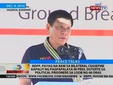 NDFP, payag na raw sa bilateral ceasefire kapalit ng pagpapalaya ng Pangulo sa political prisoners