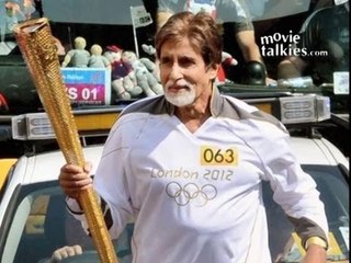 Amitabh Bachchan Carries Olympic Torch In London