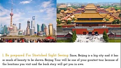 Tips Before Going For The Beijing Tour
