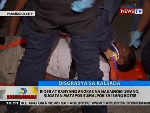 BT: Rider at kanyang angkas na nakainom umano, sugatan matapos sumalpok sa isang kotse