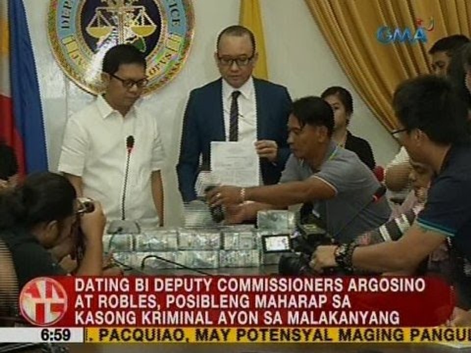 UB: Ex-BI Deputy Commissioners Argosino at Robles, posibleng maharap sa kasong kriminal