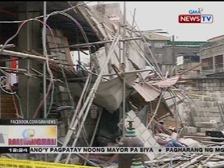 Paggawa ng isang gusali, itinigil kasunod ng aksidenteng ikinasugat ng 4 na trabahador