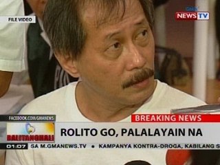 BT: Rolito Go, palalayain na