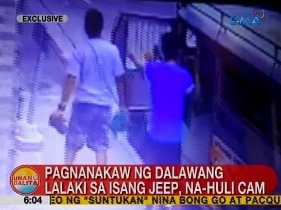 UB: Pagnanakaw ng 2 lalaki sa isang jeep, na-hulicam