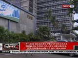 P1,000 dagdag-pensyon kada buwan para sa SSS members, inaprubahan na ng Senado