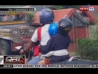 Peligrosong pag-angkas ng ilang bata sa motorsiklo, nakunan ng video