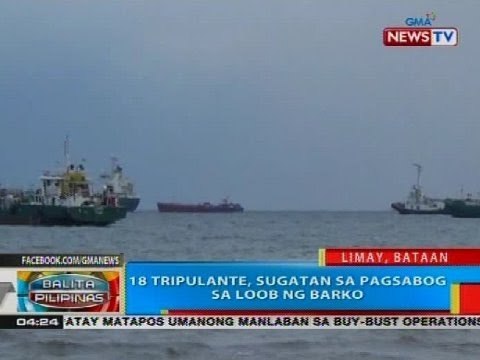 BP: 18 tripulante, sugatan sa pagsabog sa loob ng barko