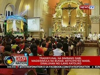 Tradisyunal na simbang gabi, magsisimula na bukas anticipated mass, dinaluhan ng ilang Katoliko