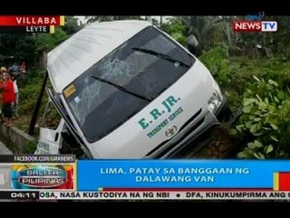 BP: Lima, patay sa banggaan ng dalawang van