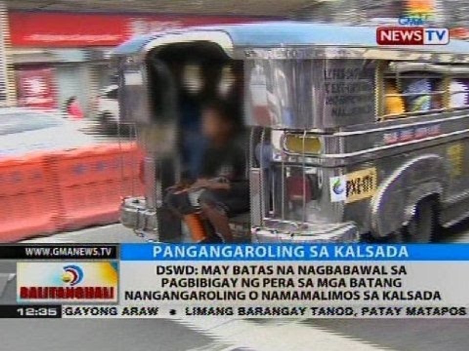 DSWD: May batas na nagbabawal sa pagbibigay ng pera sa mga batang namamalimos sa kalsada