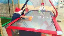INDOOR FUNNY PLAYGROUND - BABY SANTA CLAUS PLAYING # Christmas Time