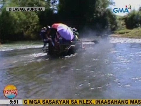 UB: Malakas na pag-ulan, nagdulot ng pagtaas ng tubig sa ilog sa Aurora