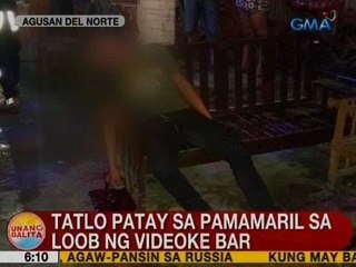 UB: 3 patay sa pamamaril sa loob ng videoke bar sa Agusan Del Norte