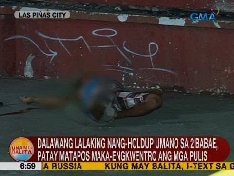 UB: 2 lalaking nang-holdup umano sa 2 babae, patay matapos maka engkwentro ang mga pulis