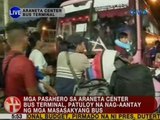 UB: Mga pasahero sa Araneta Center Bus Terminal, patuloy na nag-aantay ng mga masasakyang bus
