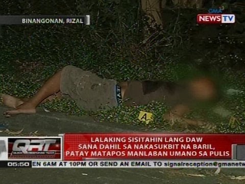 Lalaking sisitahin lang daw sana dahil sa nakasukbit na baril, patay matapos manlaban umano sa pulis