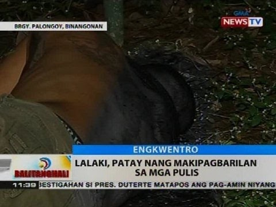 BT: Lalaki, patay nang makipagbarilan sa mga pulis