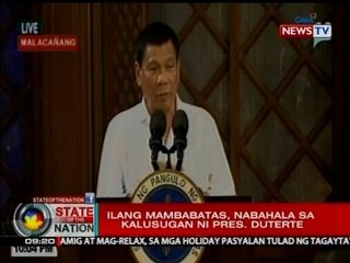 SONA: Ilang mambabatas, nabahala sa kalusugan ni Pangulong Duterte