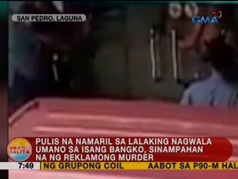 Pulis na namaril sa lalaking nagwala umano sa isang bangko, sinampahan na ng reklamong murder