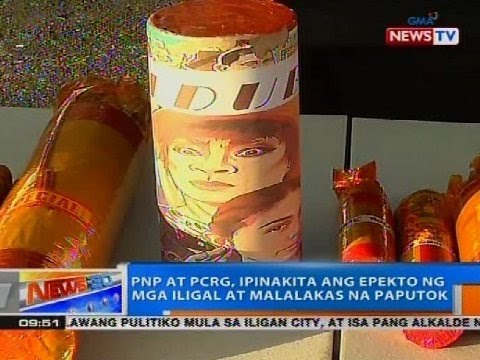 PNP at PCRG, ipinakita ang epekto ng mga iligal at malalakas na paputok