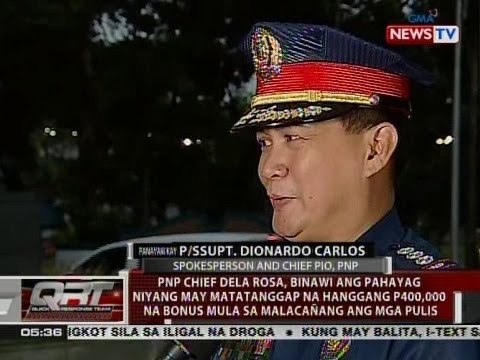 QRT: Panayam kay P/Ssupt. Dionardo Carlos, spokesperson and chief PIO, PNP