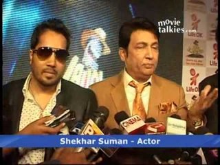 Mika Singh, Shekhar Suman And Chunky Pandey At 'Laugh India Laugh' Launch