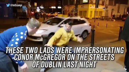 Conor McGregor impersonators get surprise of a lifetime - @TheBuzzer - FOX SPORTS