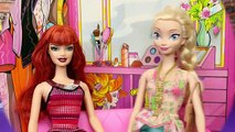 Barbie FASHION SHOW Disney Princess Dolls, Frozen Elsa Anna and Spiderman Parody, Barbie Goes CRAZY!