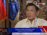 NTVL: One-on-one interview kay Pangulong Duterte