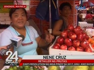 Mga bumibili ng bilog na prutas sa Binondo, dagsa na
