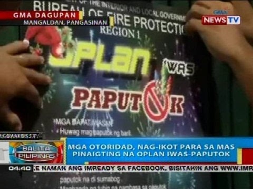 BP: Mga otoridad, nag-ikot para mas pinaigting na Oplan Iwas-paputok