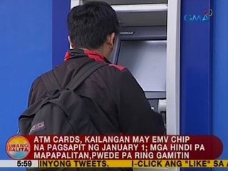 UB: ATM cards, kailangan may EMV chip na pagsapit ng January 1