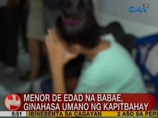 UB: Menor de edad na babae, ginahasa umano ng kapitbahay sa Tondo