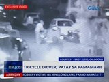 Saksi: Tricycle driver, patay sa pamamaril