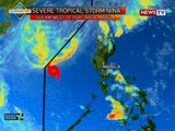 Sentro ng bagyong Nina, halos nasa labas na ng Philippine Area of Responsibility